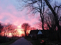 Sonnenuntergang in Wrixum
